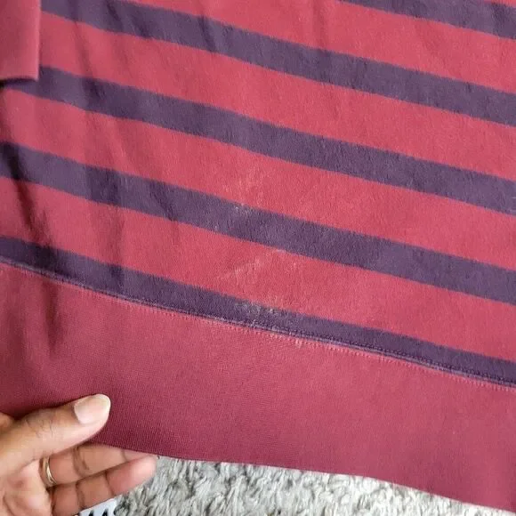 Niike Sportswear Sweatshirt Mens 3XL Red Striped Lebron Pocket Crewneck Long Slv - Picture 4 of 11